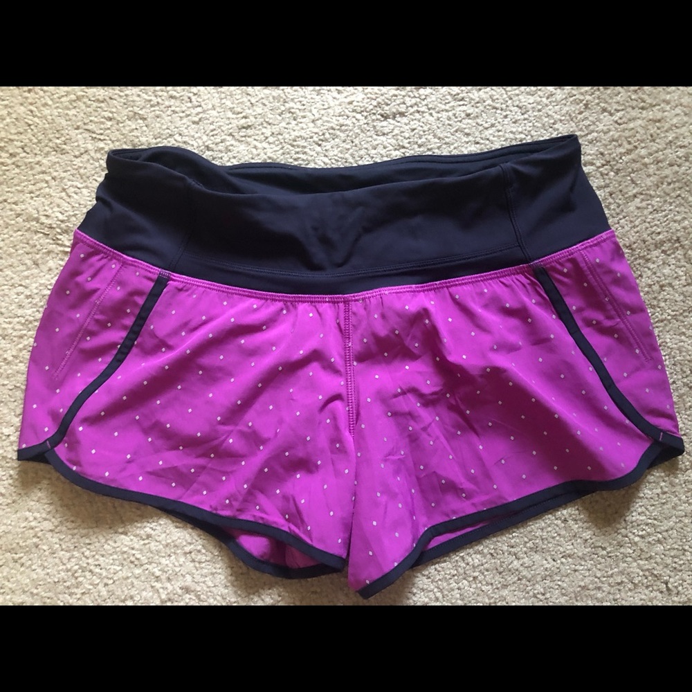 Lululemon speed shorts size 6